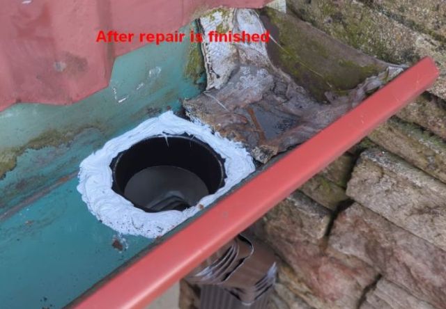 Gutter repairs made to look easy.