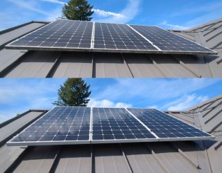 Solar panel cleaning