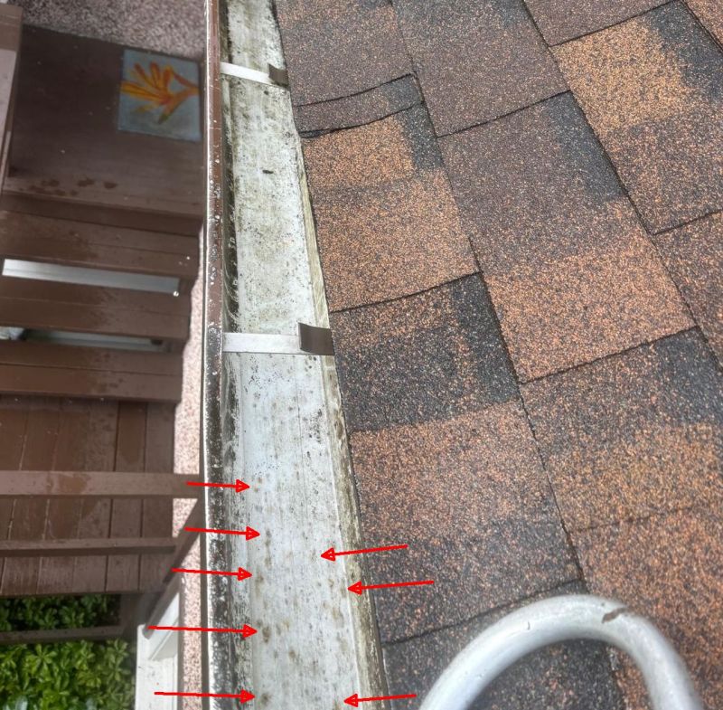 gutter oxidization